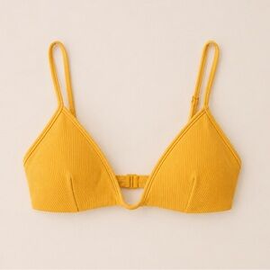 L*SPACE Helena Triangle Bikini Top Sunshine Gold